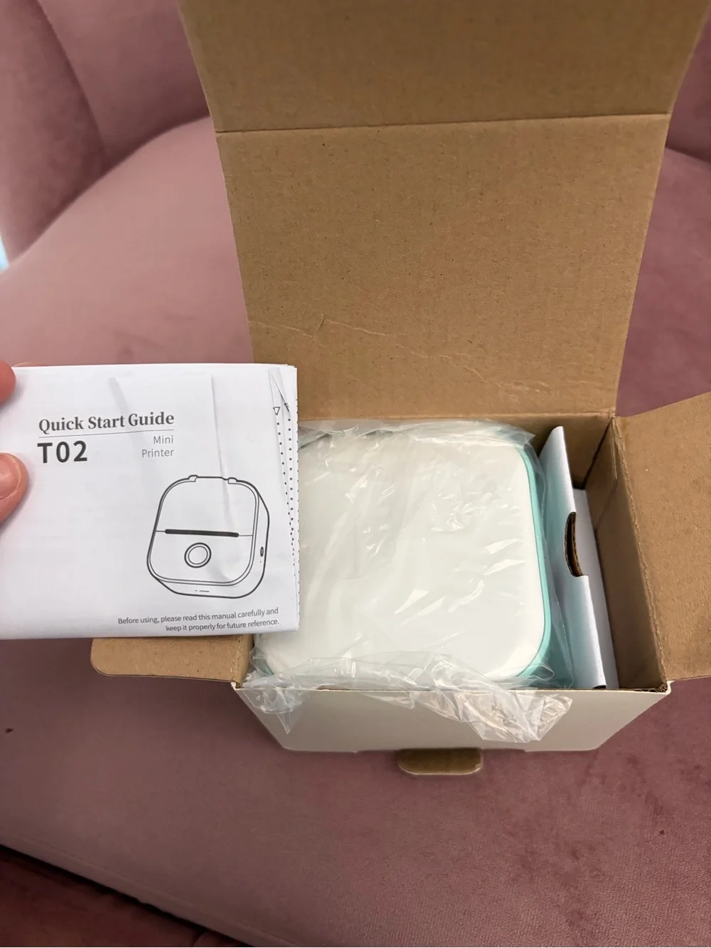 Phomemo Portable Thermal Label Printer - Mint Blue
